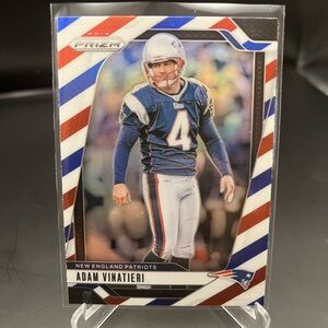 2024 Panini Prizm Red White Blue Adam Vinatieri #199